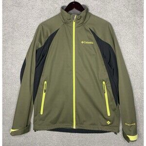 Columbia Jacket Women Small Green Omni Wind Block Omni Heat Breathable Windproof